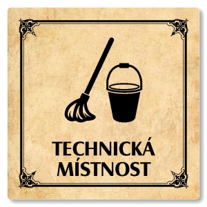 Technická místnost, 100x100mm, pergamen, Nebraska